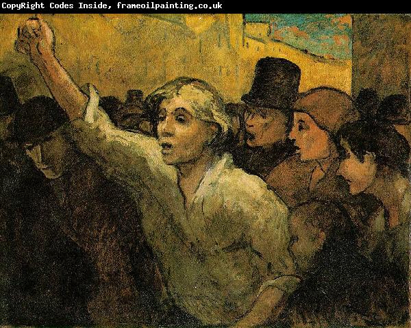 Honore Daumier Two Uprising